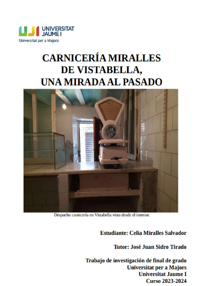 Carnicería Miralles de Vistabella, una mirada al pasado